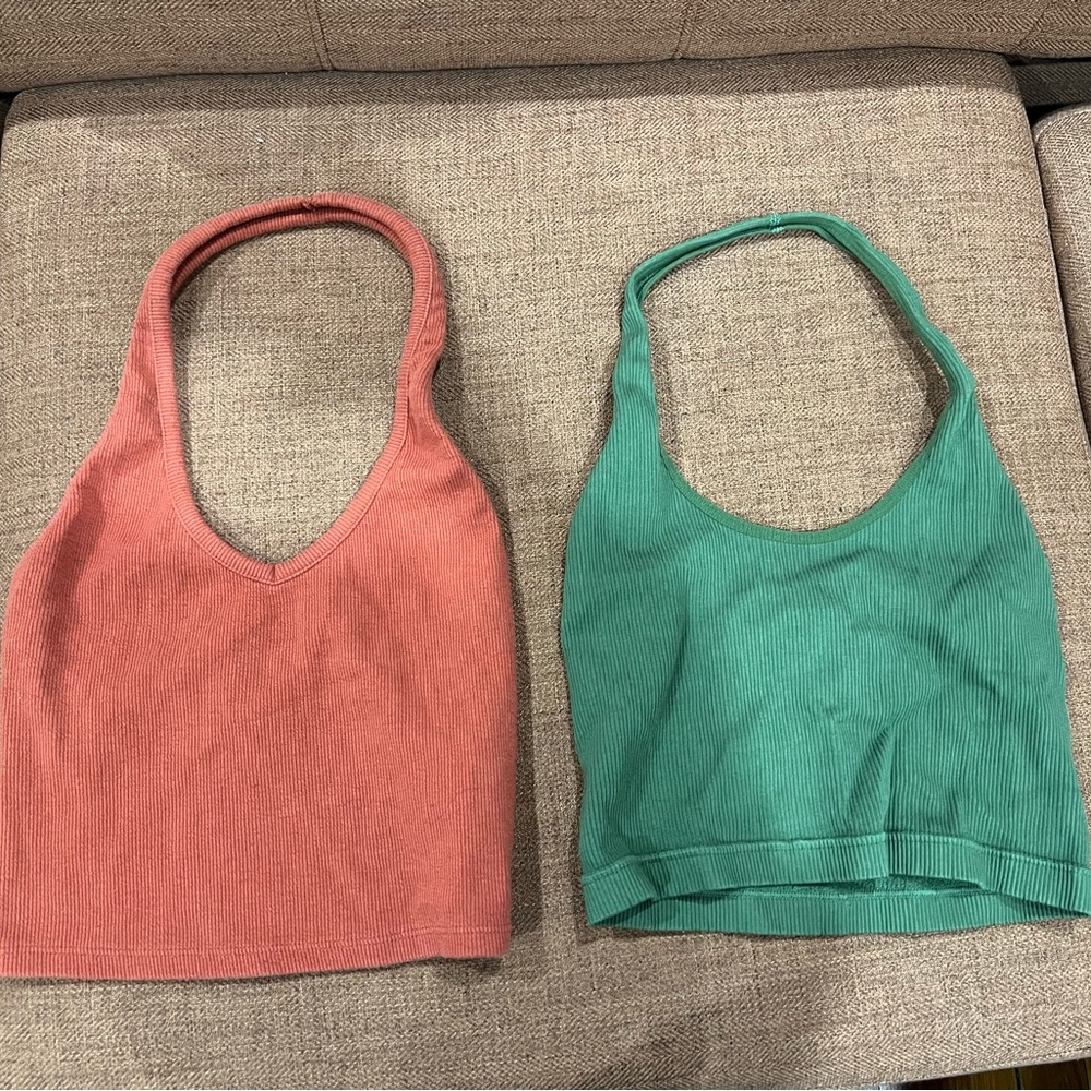 2 halter tops